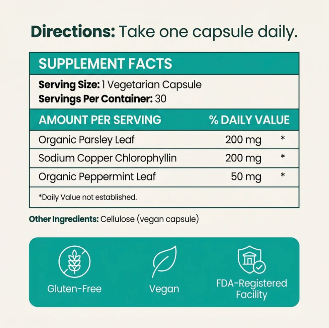 VitaLux Chorophyll Supplements